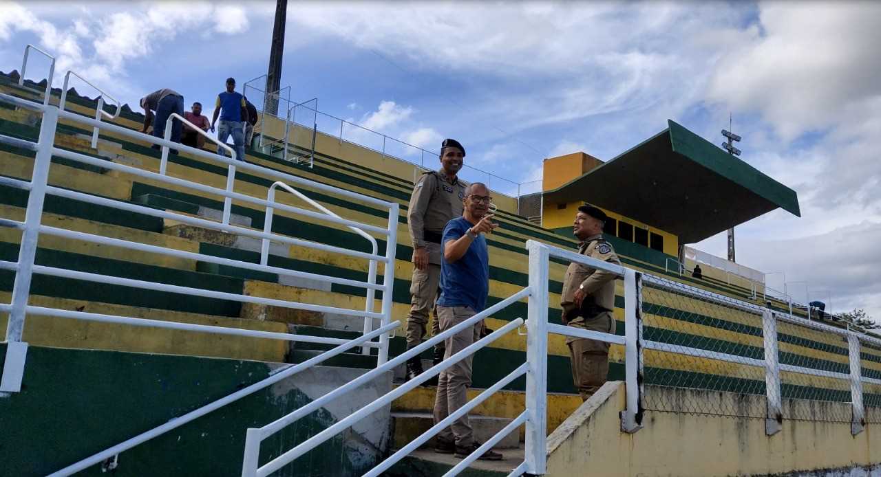 Camacã: Polícia Militar faz vistorias no Estádio Ribeirão

